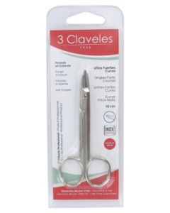 3CLAVELES CISEAUX ONGLES FORTS INOX 10CM