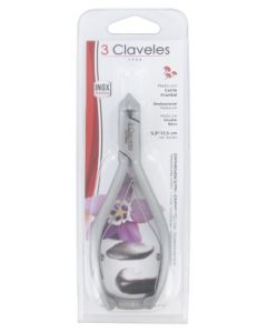 3CLAVELES PINCE PEDICURE DBLE BEC 14CM