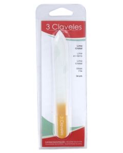 3CLAVELES LIME VERRE COULEUR 14CM