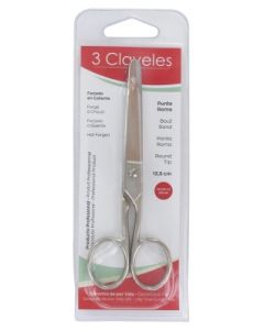 3CLAVELES CISEAUX BOUT ROND 11CM5