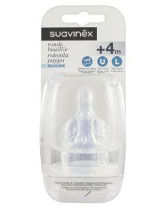 SUAVINEX TETINE 3VIT SILICONE BOUILLIE X2