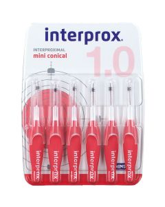 INTERPROX BROSSETTE INTERDENTAIRE ROUGE CONIQUE 6