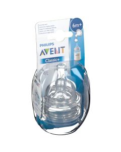 AVENT TETINE SILICONE LIQUIDE EPAIS X2