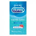 DUREX EXTRA SAFE PRESERVATIF 10