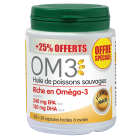 OM3 - Huile de poisson 120 capsules +25% Offert
