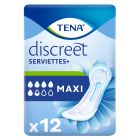 Serviettes TENA Discreet Maxi x12