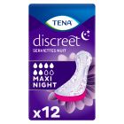 Serviettes TENA Discreet Protect+ Maxi Night x12