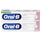 Dentifrice Oral-B Laboratoire Sensibilité et Gencives  CALM Original 2x75 ml
