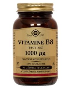 SOLGAR VITAMINE B 8 1000MCG GELULE VEGETALE 50