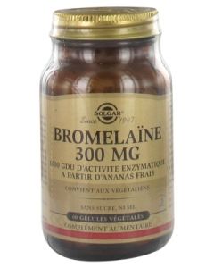 SOLGAR BROMELAINE 300MG GELULE 60