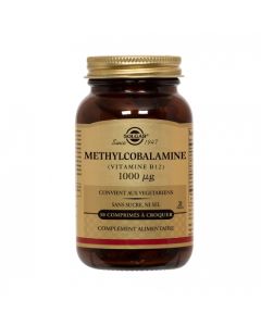SOLGAR METHYLCOBALAMINE 1000MCG CPR A CROQUER 30