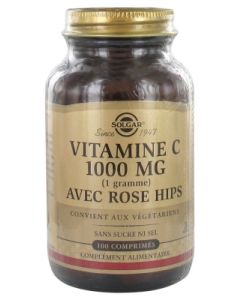 SOLGAR VITAMINE C 1000MG AV ROSE HIPS COMPRIME 100