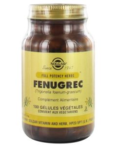 SOLGAR FULL POTENCY FENUGREC GELULE VEGETALE 100