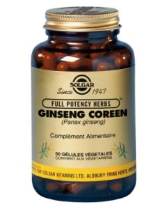 SOLGAR FULL POTENCY GINSENG COREEN GELULE VEG 50