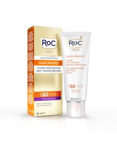 RoC Soleil Protect Fluide Visage Unificateur Anti-Tâches Brunes SPF50+ 50ml
