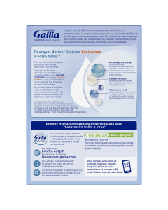 LABORATOIRE GALLIA CALISMA Croissance 3 2X600g Dès 12 mois