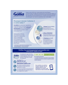 GALLIA Calisma 2 2x600G De 6 à 12 mois