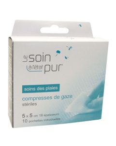 COMP STERILES GAZE - 5 x 5cm /10