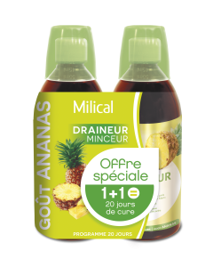 Milical draineur ananas lot de 2 x 500ml