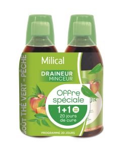 Milical draineur ultra thé vert 2 x 500ml