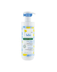 Klorane - Bébé - Crème lavante Cold Cream au Calendula - Bébé - Corps et cheveux - Peau sèche et très sèche 500 ml