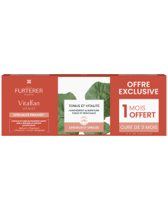 René Furterer - Vitalfan - Vitalité Cheveux et ongles complément alimentaire - Offre spéciale trio 3X30 capsules