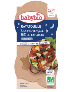 Ratatouille à la Provençale Riz de Camargue Basilic Bio