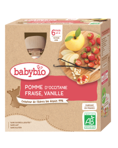 Pomme d'Occitanie Fraise Vanille Bio