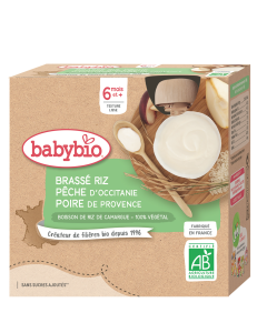 Brassé Riz Pêche Poire de Provence Bio