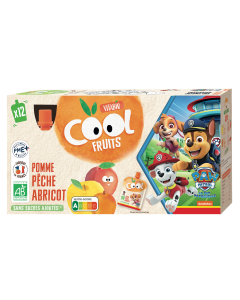 Cool Fruits La Pat' Patrouille Pomme Pêche Abricot Bio