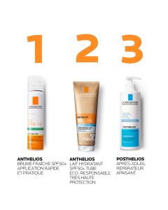Anthelios Crème Solaire en Brume Fraîche Anti-Brillance Visage SPF50 Aérosol Avec Parfum 75ml
