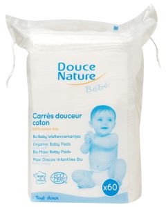 DOUCENATURE carré maxi bébé bio 60 unités