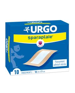Urgo - Pansement adhésif stérile - 10 pansements - 10 x 7 cm 