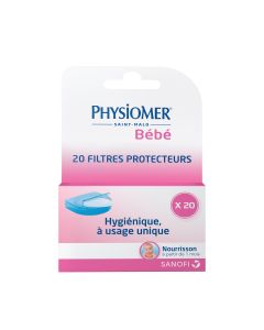 Physiomer Bébé - 20 filtres protecteurs pour le mouche bébé Physiomer