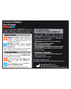 ACTIPOCHE MASQUE YEUX &amp; TEMPES