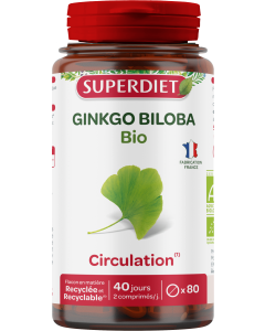 GINKGO BILOBA BIO - 80 comprimés