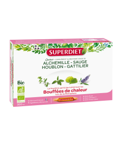 QUATUOR SAUGE MENOPAUSE BIO - 20 ampoules de 15ml Alchemille, Sauge, Houblon, Gattiler
