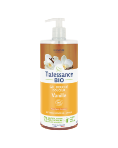 NATESSANCE / GEL DOUCHE VANILLE BIO SANS SULFATES 1L