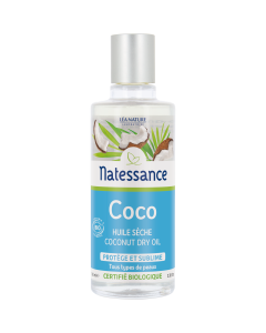 HUILE SECHE COCO 100ML NATESSANCE BIO
