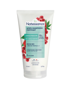 APRES SHAMPOOING CONDITIONNEUR HUILE DE RICIN ET KERATINE VEGETALE 150ML NATESSANCE