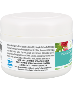 MASQUE A L&#039;HUILE DE RICIN ET KERATINE VEGETALE 200ML NATESSANCE