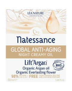 NATESSANCE ANTI AGE GLOBAL CREME NUIT BIO 50ML