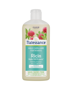 NATESSANCE / RICIN HUILE 100% PURE FORTIFIE ET REGENERE LES CHEVEUX 250ML