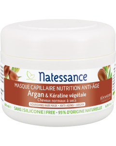 NATESSANCE / MASQUE CAPILLAIRE ARGAN ET KERATINE VEGETALE 200ML
