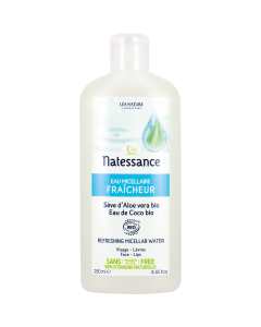 EAU MICELLAIRE HYDRA FRAICHEUR COE 250ML NATESSANCE