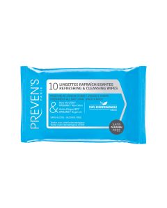 PREVEN'S LINGETTES RAFRAICHISSANTES x10 - POCKET RECHARGE x25 SCH