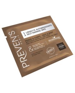 PREVEN'S LINGETTES AUTOBRONZANTES SACHETS INDIVIDUELS BOULE x85