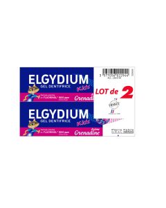 Pierre Fabre Oral Care - Elgydium Kids - Dentifrice Protection Caries Grenadine 2/6 ans - Offre spéciale duo 2X50ml