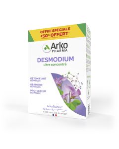 ARKOFLUIDES DESMODIUM 20 ampoules x 10ml + 10 ampoules x 10ml offertes