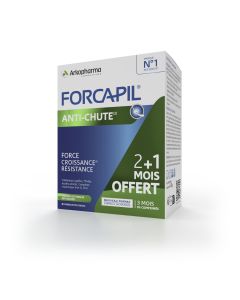FORCAPIL ANTI-CHUTE 2 mois + 1 mois offert 90 comprimés